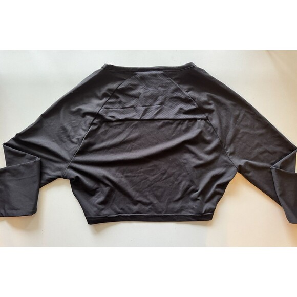Gymshark Women's Black Crop Top Long Sleeve Gym Athletic‎ Performance Shirt XS - Picture 4 of 4